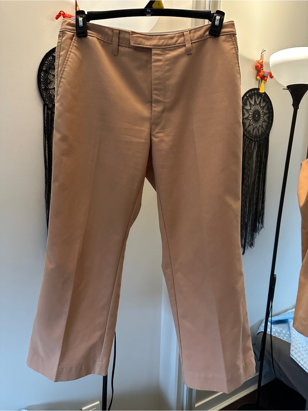 Uniqlo Women's Cropped Straight-Leg Pants in Light Brown